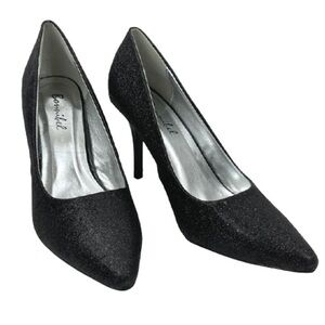 NWT Bonnibel Slip-On Glitter Dress Pump Stiletto Almond Toe High Heels Shoes…